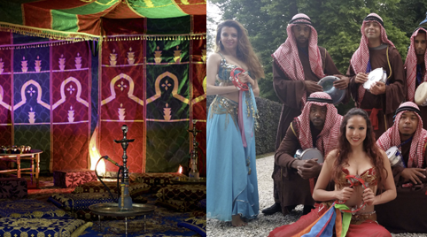 Shishabar thema relaxing beach