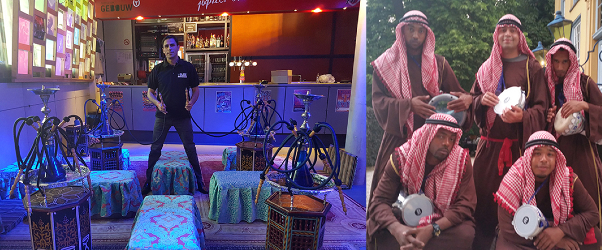 Restaurant op locatie en shisha roken