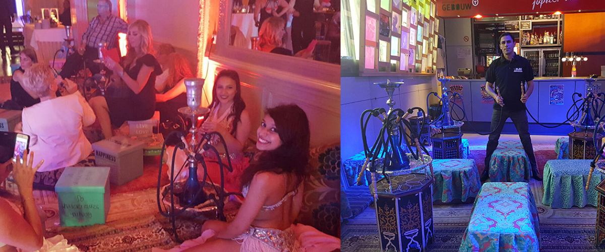 Shisha roken voor de teambuilding